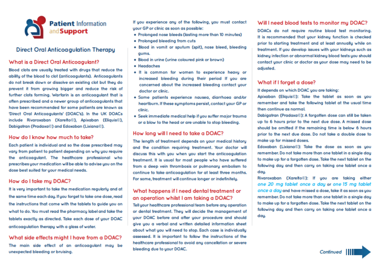 Direct Oral Anticoagulants (DOACs)